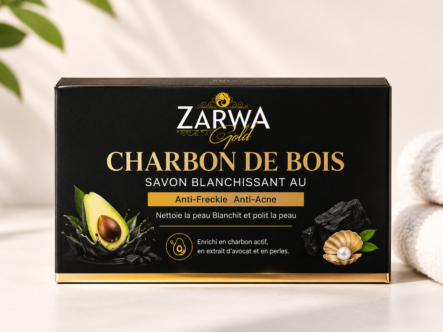 Zarwa Gold Charbon De Bois Soap