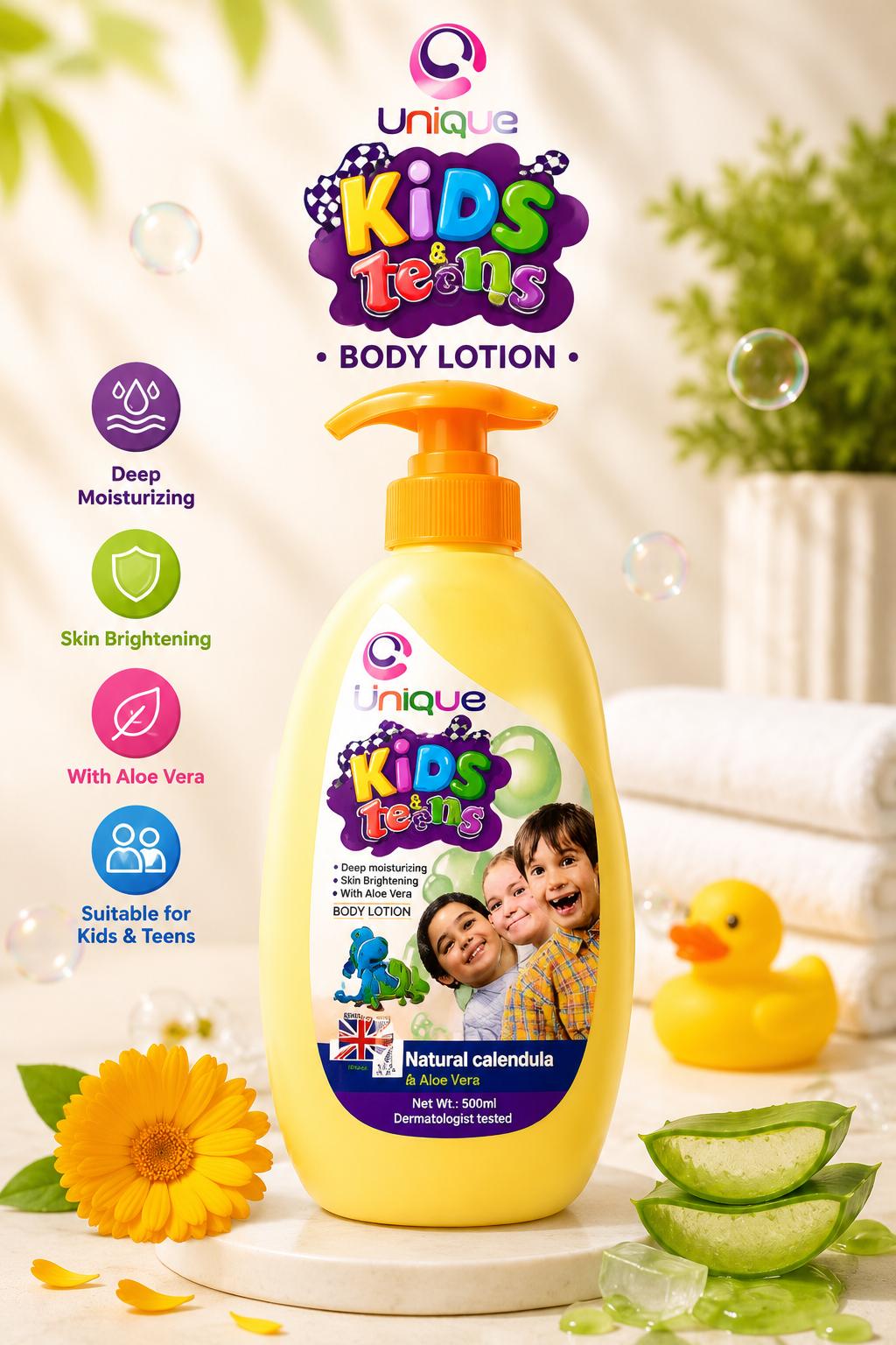 Unique Kids & Teens Body Lotion