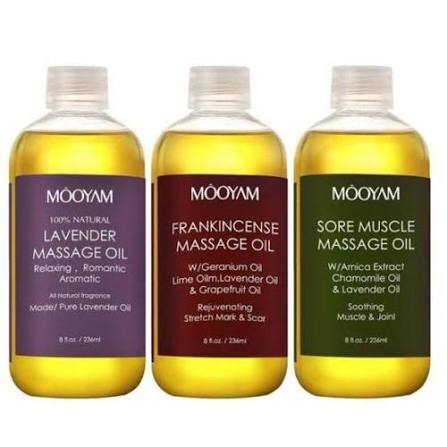 MOOYAM Frankincense Lavender Massage Oil